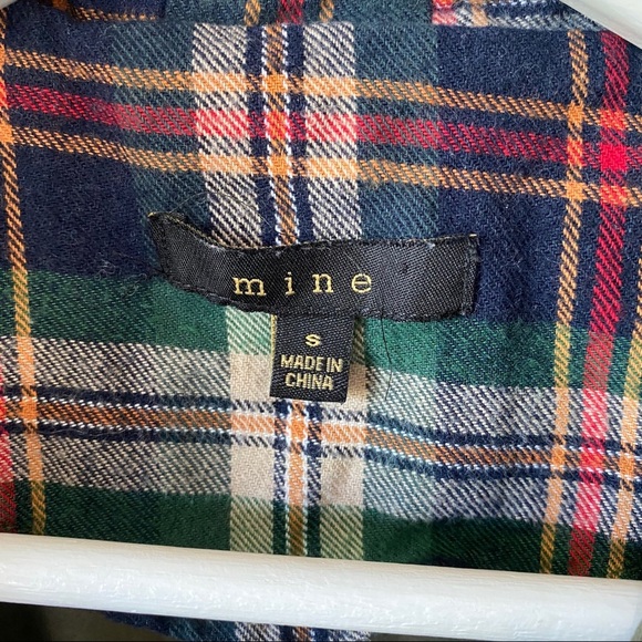 mine Plaid Utility Jacket Green Sz Small - Picture 5 of 10